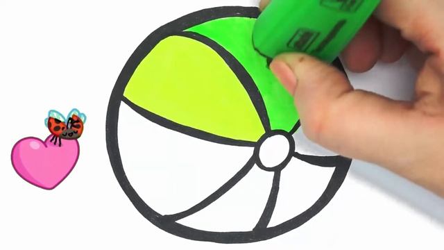 Bolalar uchun chizilgan to'p/Drawing ball for children/Рисование мяч для детей смотреть онлайн