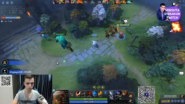 Versuta СГОРЕЛ НА ТИМЕЙТОВ Нарезки версуты Dota 2 смотреть онлайн