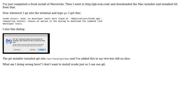 Issues installing Git under Mac OS X 10.9 (Mavericks) (2 Solutions!!) смотреть онлайн