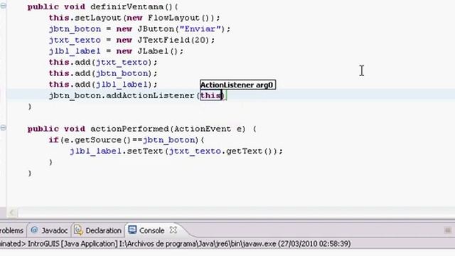 Tutorial Java en Español - Capitulo 20 - Eventos, ActionListener, actionPerformed смотреть онлайн