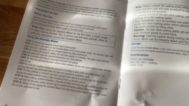 WW Omelette Maker Review.