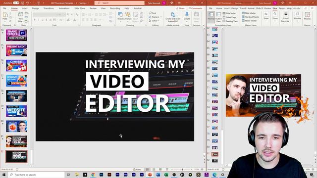 My SECRET METHOD to making THUMBNAILS for YouTube Videos using PowerPoint