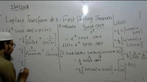 Degree Engg | M-3 |laplace Transform | First Shifting and Evaluation of Integrals | Prof Zaid