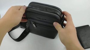 Маленькая сумка через плечо мужская кожаная Hight Touch 119042 Delta