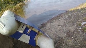 Алюминий-пластик  жёсткое дно на лодку ПВХ,  съемное,   почти риб, легко выходит на глисс...