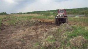 самодельный трактор рабочий момент