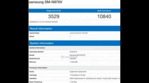 Samsung Galaxy Note10 visits Geekbench with Exynos 9825