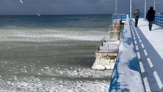 Зимнее море в Зеленоградске