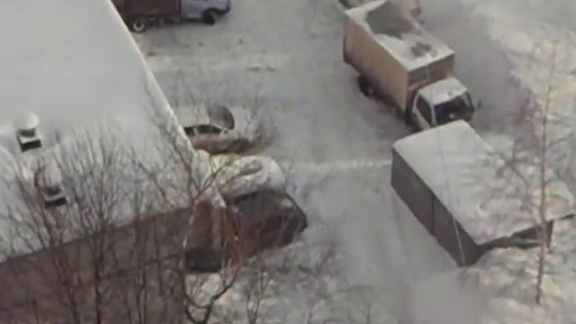 Зима вид из окна.21января2013год.Красностуденческий. смотреть онлайн