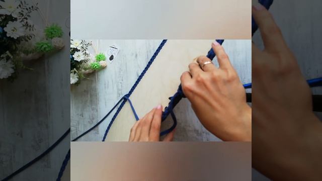 Узор галочка. Люлька Для младенцев крючком из трикотажной пряжи. 2 этап вязания.