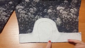 Пошив платья. Обработка низа рукава капелькой.mp4