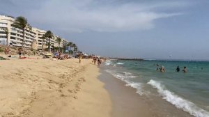 Palma Beach Tour - Walking the Balearic Islands - Mallorca (Majorca) - July 2021 [4K]