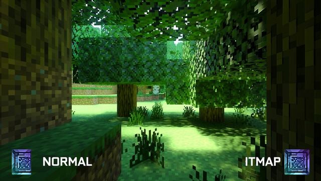 Vanilla RTX Normal vs Heightmap modes Minecraft Bedrock Windows 10 Edition смотреть онлайн