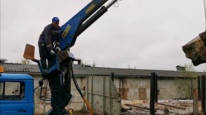 урал длинномер с установкой манипулятор ИМ 150