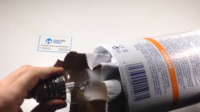 OSRAM HQL 400W E40, обзор ртутной лампы от electropara.ru смотреть онлайн