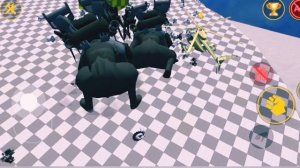 БЛОД БОКС ИГРА НА Скибиди туалеты 
против Титан Спикер Мены и Титан Тв Мен Уличный Бой  #скибидитуал