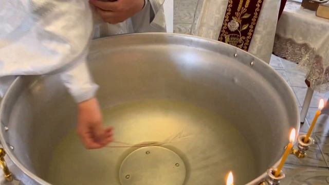 Крещение, Миропомазание, первое Причащение мл. Ольги. 07.05.2023