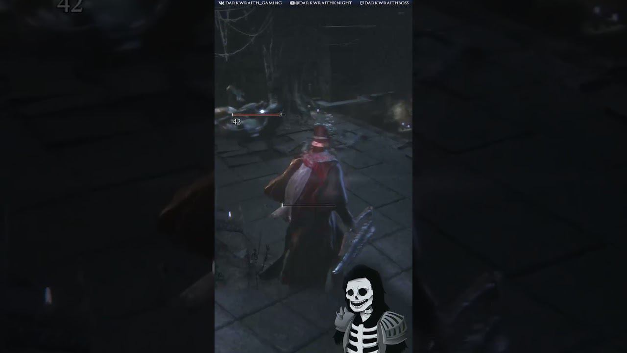 Скелет занимается проктологией в #Bloodborne