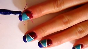 Дизайн ногтей / Скотч лента для ногтей  /  NailArt   полоски на ногтях