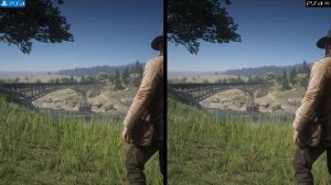 Red Dead Redemption 2 сравнение PlayStation 4 и PlayStation 4 Pro