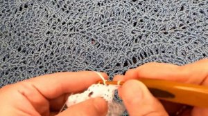 БЕЛЫЙ, фантастически КРАСИВЫЙ узор для палантина ,  вязание КРЮЧКОМ ,  beautiful pattern (узор №202