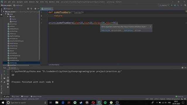 Advance function in python#5 | *args and **kwargs | part -5 code bot
