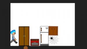 дом с монстроми человечек с синими волосами 1 часть