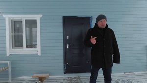 Одноэтажный каркасный дом 6х6м с террасой. Проект Василёк