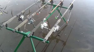 Род Под на 4 удилища ( видео в рабочем положении)