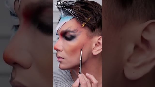 Amazing TikTok Face Art | Colour painting on Face #shorts