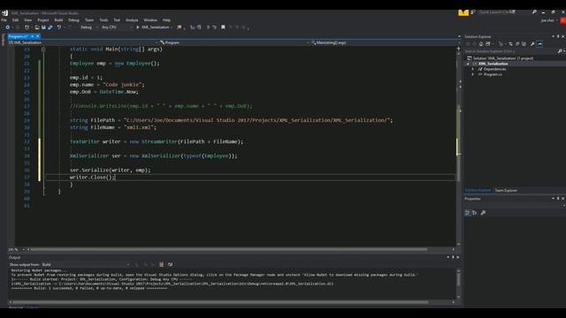 XML Serialization and Deserialization C# & Exam 70-483 Prep смотреть онлайн