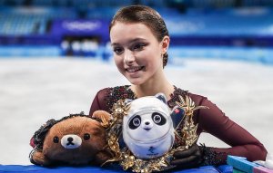 Анна Щербакова посещает футбольные матчи на чемпионате мира.