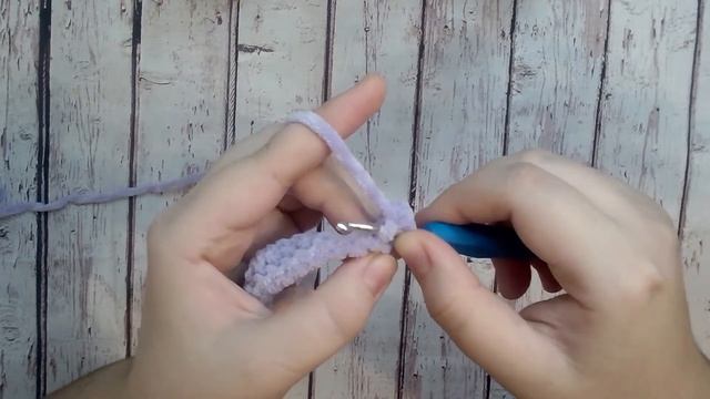 Вязание крючком для начинающих. Урок 4 Вязание за передние и задние полупетли