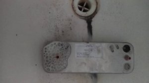 чистка вторичного теплообменника газового котла бакси