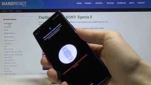 Как правильно заблокировать телефон SONY Xperia 5 — Добваить отпечаток пальца