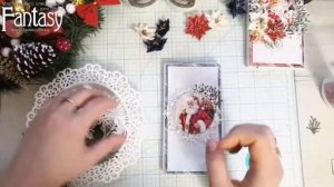 #dies_Fantasy Новогодняя шоколадница Мастер класс Скрапбукинг