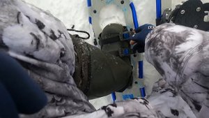 снегоступы на рыбалке, зимняя рыбалка, ловля на вибы и ратлины