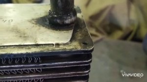 Сварка трубки алюминиевого радиатора от автомобиля газ.