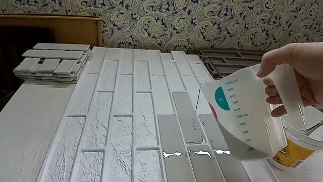 Кирпичики из ПВХ панели, Декоративный гипсовый кирпич своими руками