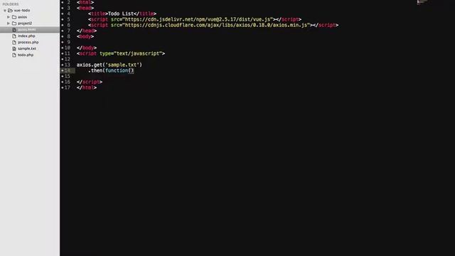 Simple GET Request Using Axios смотреть онлайн