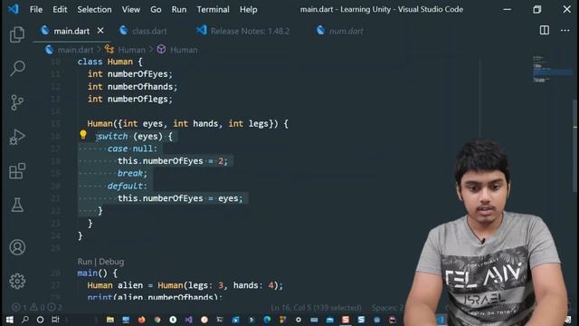 Dart Programming Tutorial | #14 Fixing the Error Using Switch-Case Statement| Aditya Burgula