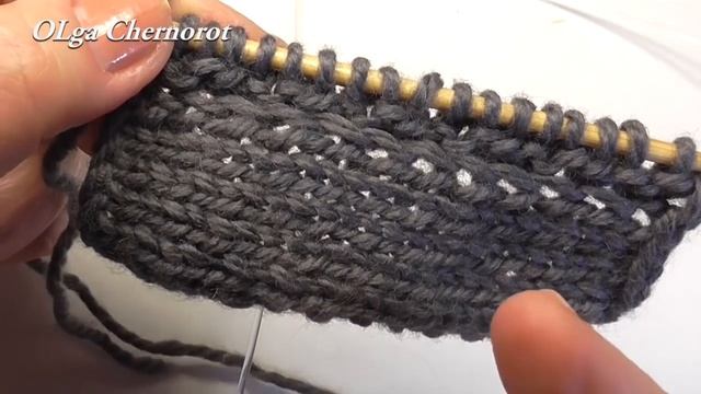 Модная шапка в этом году . Шапка спицами смотреть онлайн