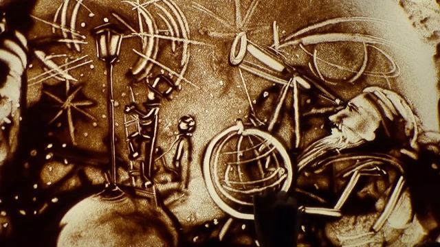 Маленький принц - песочное шоу Елены Кадыровой Sandart