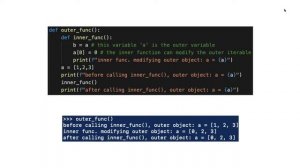 Nested Functions and Scopes of Variables in Python