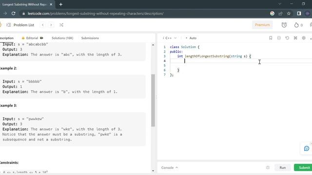 LeetCode Problem #3| Longest Substring Without Repeating Characters| Data Structures & Algorithms смотреть онлайн