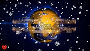 Футаж Снежинки новогодняя мелодия