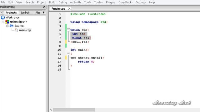 Introduction to Unions in C++ | CPP Programming Video Tutorial
