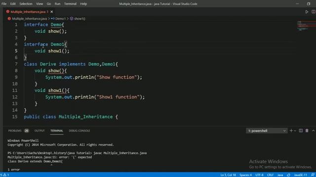 #46:- Multiple Inheritance In Java In Hindi | Java Tutorial In Hindi смотреть онлайн