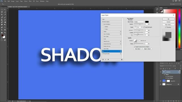 Drop Shadow - A Simple Trick | Photoshop Tutorial | (Tamil) தமிழ் смотреть онлайн