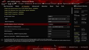 Материнская плата asus rog strix z690-a gaming wifi d4, разгон intel i7 12700k версия BIOS-2305